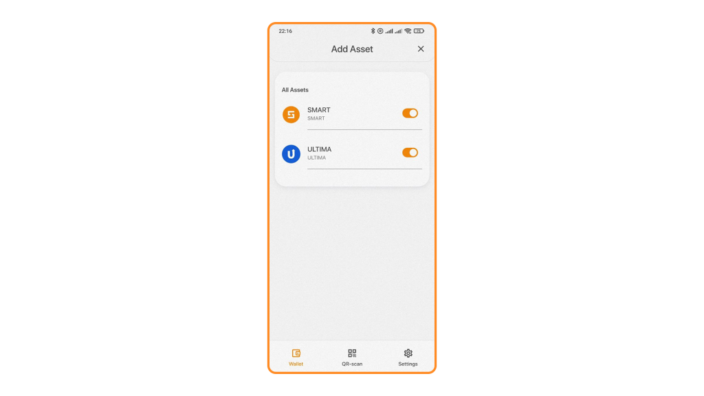 Overview of the interface and functionality of the Smart Wallet Help Center Ultima Business